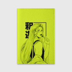 Обложка для паспорта матовая кожа Lime Buddha