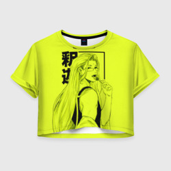 Lime Buddha – Женская футболка Crop-top 3D с принтом купить
