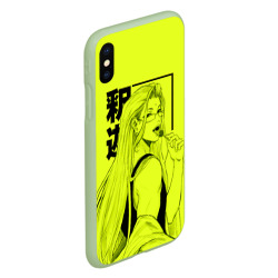 Чехол для iPhone XS Max матовый Lime Buddha - фото 2