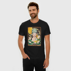 Мужская футболка хлопок Slim The Buddha Tarot Card - фото 2