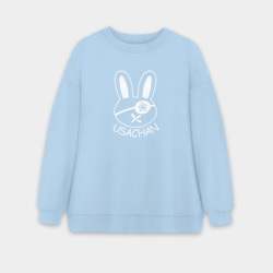 Женский свитшот oversize без начеса хлопок Buddha usachan