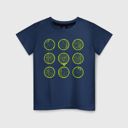 Светящаяся детская футболка Лаймовый цикл