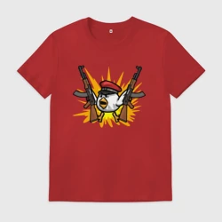 Мужская футболка хлопок Взрывной цыпленок