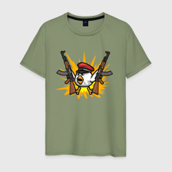 Мужская футболка хлопок Взрывной цыпленок