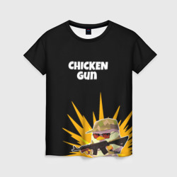 Женская футболка 3D Цыплячий спецназ