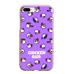 Чехол для iPhone 7Plus/8 Plus матовый Chicken Gun - паттерн