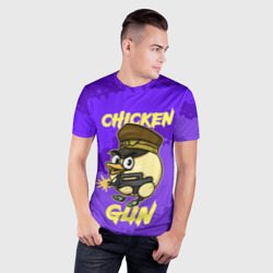 Мужская футболка 3D Slim Чикен Ган - цыпленок - фото 2