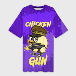 Платье-футболка 3D Чикен Ган - цыпленок