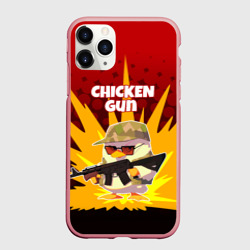 Чехол для iPhone 11 Pro Max матовый Chicken Gun - спецназ