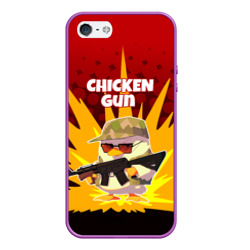 Чехол для iPhone 5/5S матовый Chicken Gun - спецназ