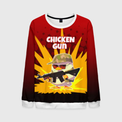 Мужской свитшот 3D Chicken Gun - спецназ