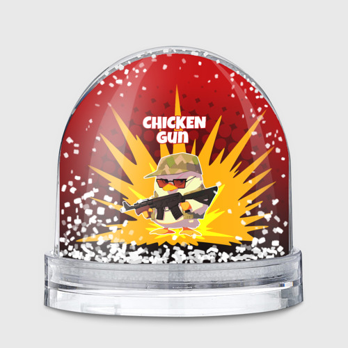 Игрушка Снежный шар Chicken Gun - спецназ