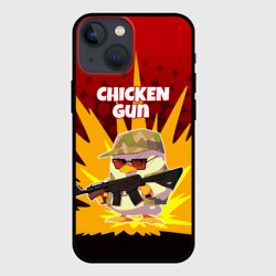 Чехол для iPhone 13 mini Chicken Gun - спецназ
