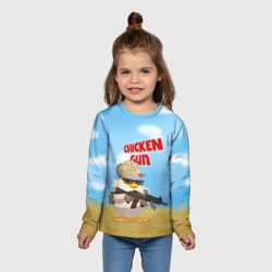 Детский лонгслив 3D Цыпленок - Чикен Ган - фото 2