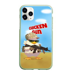 Чехол для iPhone 11 Pro матовый Цыпленок - Чикен Ган