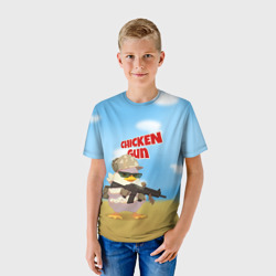 Детская футболка 3D Цыпленок - Чикен Ган - фото 2