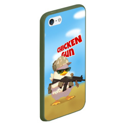 Чехол для iPhone 5/5S матовый Цыпленок - Чикен Ган - фото 2
