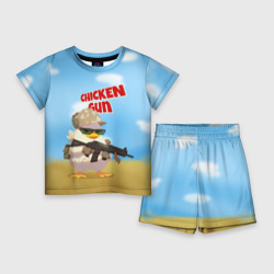 Детский костюм с шортами 3D Цыпленок - Чикен Ган