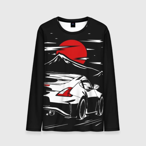 Мужской лонгслив 3D Nissan 370Z