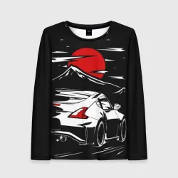 Женский лонгслив 3D Nissan 370Z
