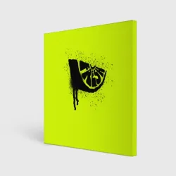 Холст квадратный Fresh lime