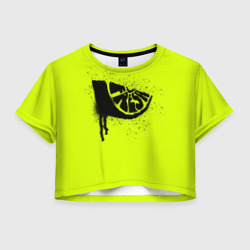 Женская футболка Crop-top 3D Fresh lime