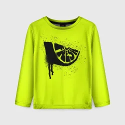 Детский лонгслив 3D Fresh lime