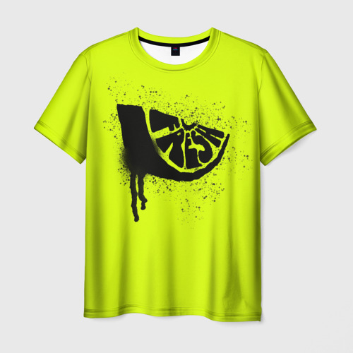 Мужская футболка с принтом Fresh lime, вид спереди №1