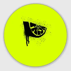 Круглый коврик для мышки Fresh lime