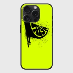 Чехол силиконовый для Apple iPhone 15 Pro матовый Fresh lime