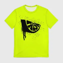 Мужская футболка 3D Fresh lime