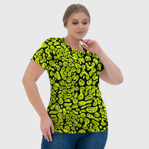Женская футболка 3D с принтом Toxic smile, фото #4
