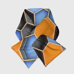 Шарф-пуховик 3D Гексагон