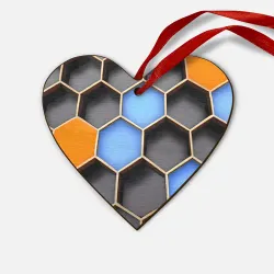 Деревянная игрушка Сердце Гексагон