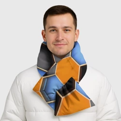 Шарф-пуховик 3D Гексагон - фото 2