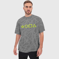 Мужская футболка oversize 3D Ребус - жопа - фото 2