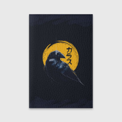 Обложка для паспорта матовая кожа Raven and moon