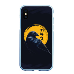 Чехол для iPhone XS Max матовый Raven and moon