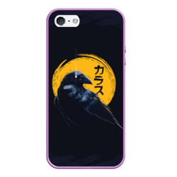 Чехол для iPhone 5/5S матовый Raven and moon