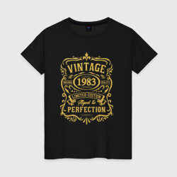 Женская футболка хлопок 1983 возраст совершенства