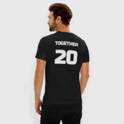 Мужская футболка хлопок Slim Together since 20ХХ: редактируемая пара для 3420621 - фото 2