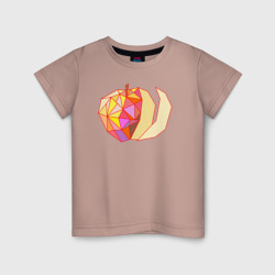 Детская футболка хлопок Геометрическое яблоко