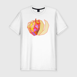 Мужская футболка хлопок Slim Геометрическое яблоко