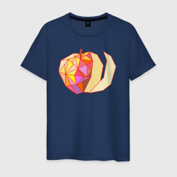 Мужская футболка хлопок Геометрическое яблоко