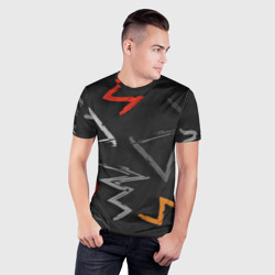 Мужская футболка 3D Slim Паттерн фигуры - фото 2