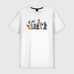 Мужская футболка хлопок Slim Шахматный парад 1 мая