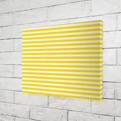 Холст прямоугольный Светло-желтые полосы - фото 2
