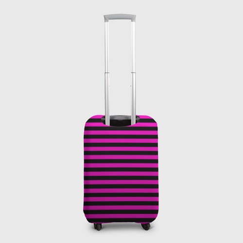 Чехол для чемодана 3D Черно-розовые Эмо полосы, цвет 3D печать - фото 2