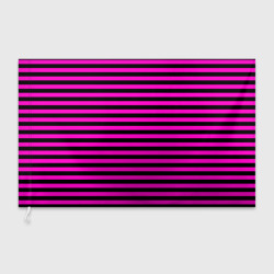Флаг 3D Черно-розовые Эмо полосы