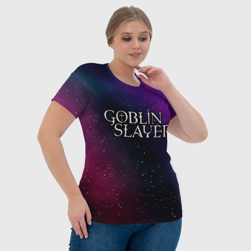 Женская футболка 3D с принтом Goblin Slayer gradient space, фото #4